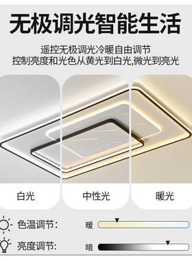 客厅灯新款简约现代级高全感吸顶主大灯轻奢74255广东中山灯具大