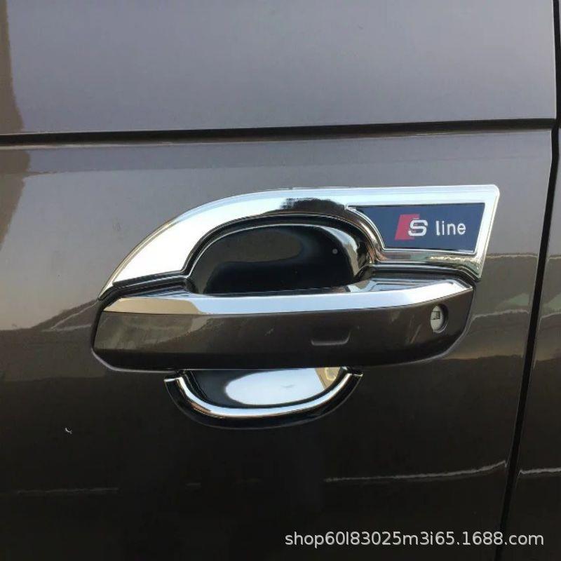 适用于17A-22款奥迪A4L/S4/A5/Q5L/3/Q2门L碳纤手纹外01拉贴改装