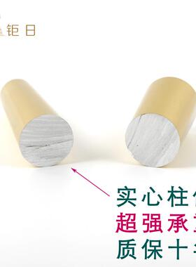 合I1轻奢铝金锥型色沙发脚HUM可调节直浴锥茶几脚中式金室柜电视