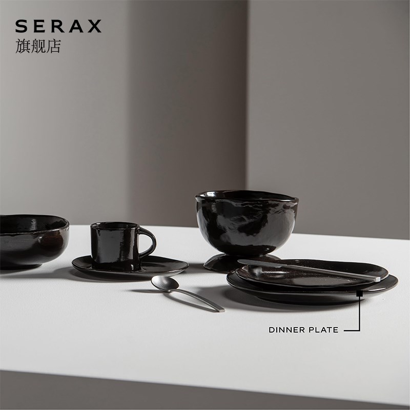 比利时Serfax LA MERE复古餐具陶瓷碗碟套装家用碗盘西餐盘圆盘