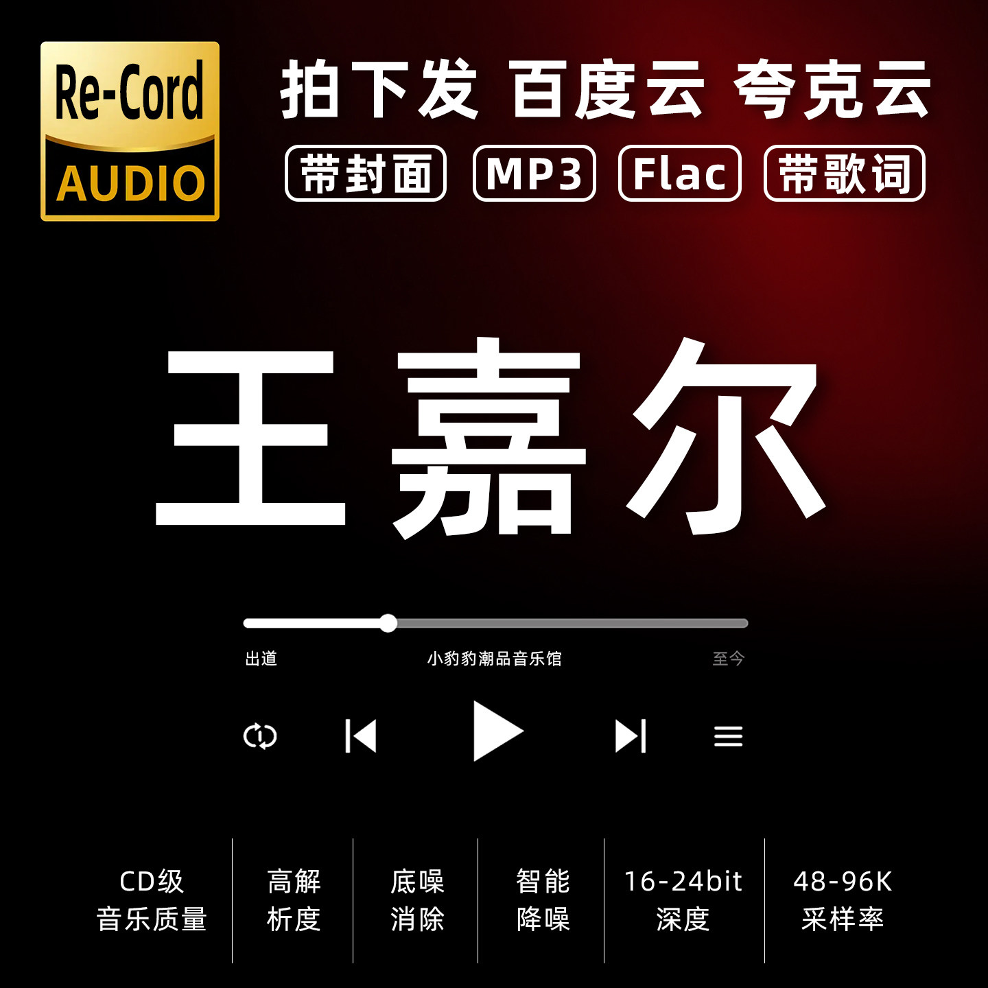 王嘉尔黑胶mp3全集无损音乐车载华语经典华语流行flac音乐分享