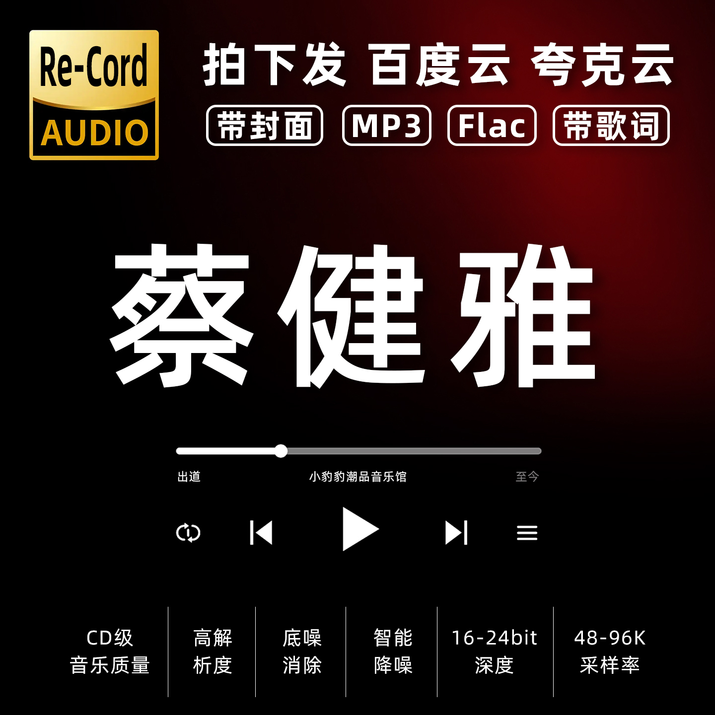蔡健雅黑胶mp3全集无损音乐车载华语经典华语流行flac音乐分享
