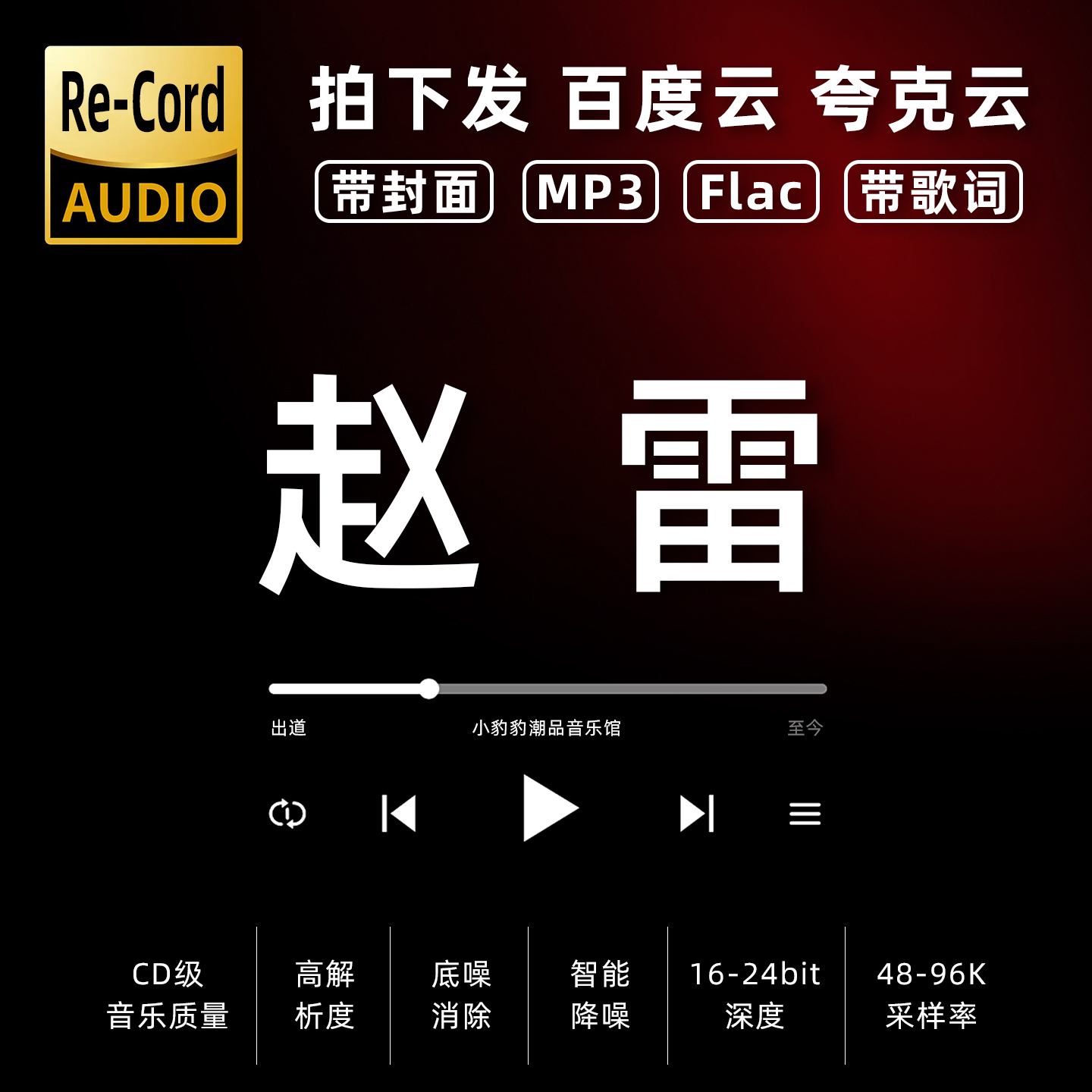 赵雷黑胶mp3全集无损音乐车载华语经典华语流行flac音乐分享