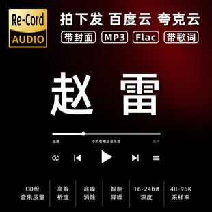 赵雷黑胶mp3全集无损音乐车载华语经典 华语流行flac音乐分享