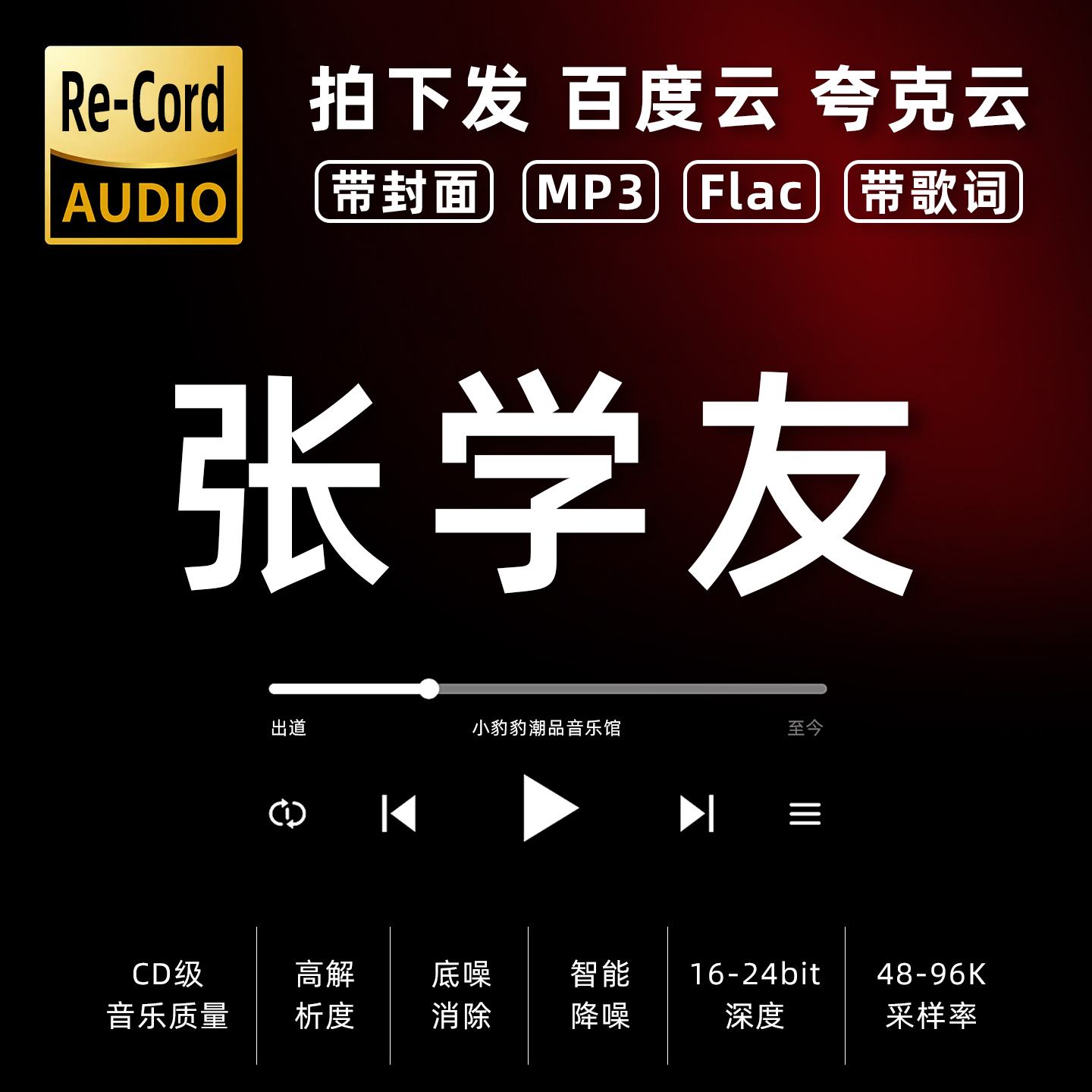 张学友黑胶mp3全集无损音乐车载华语经典华语流行flac音乐分享