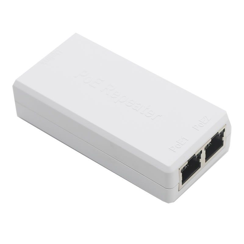 POE中继器一分二国标千兆网络延长分离器级联一拖二供电AP供电48V