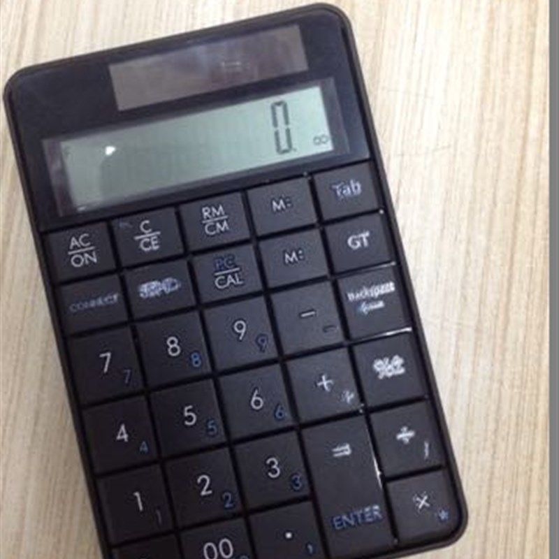 无线数字键盘 2.4G笔记本电脑 数字键财务数字小键盘+计算器 功能