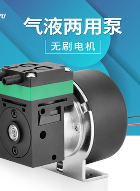 隔膜液泵自吸g小水泵12v耐腐蚀无刷24v微小型真空泵小气泵无油采