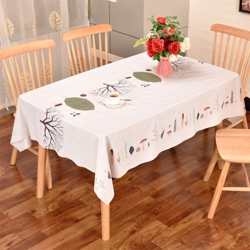 加厚款桌布防水防烫防油免洗桌布正方形桌布餐桌布长方形桌布PVC