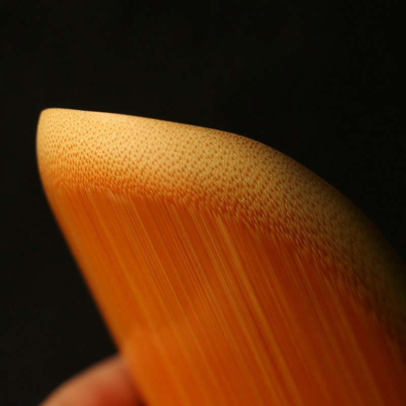 精品纯手工精磨天然圆弧形老玉竹茶则两件套竹制醒茶荷茶拨竹茶具