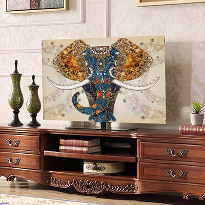 欧式电视机防尘罩套家用挂式55英寸43寸液晶电视盖布65寸防尘布