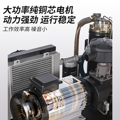 移动一体式螺杆空压机永磁变频空压机喷漆汽保不积水不乳化螺杆机