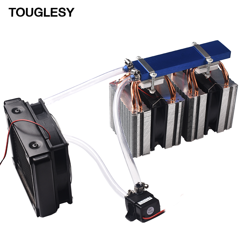鱼缸冷水机/器系统套件12V半导体制冷片DIY降温6R0~88L四核空调扇