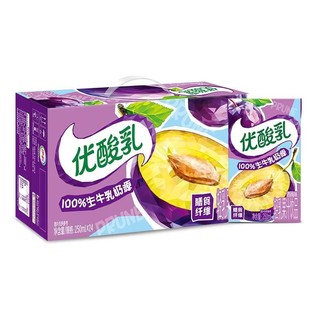 优酸乳轻乳果汁饮品西梅味250ml*24盒整箱批发年货礼品整箱