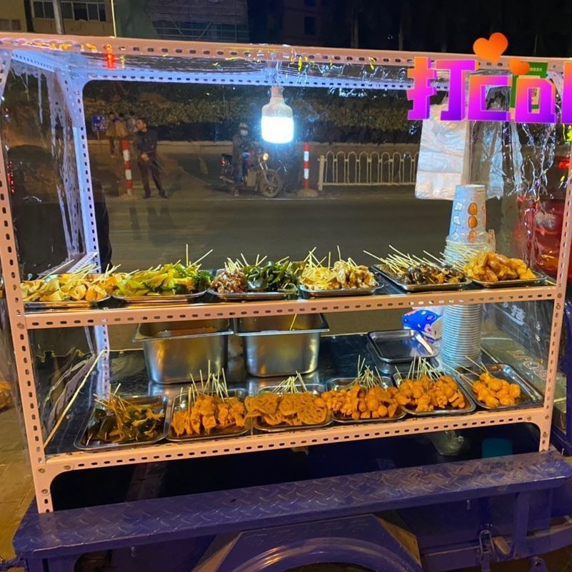 定做烤改装架子摆摊户外尺寸早餐摆摊鱿鱼三轮车架子网红架子夜市