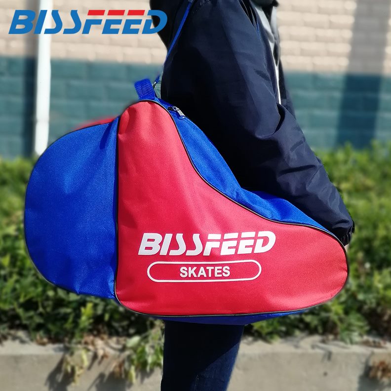 旱冰鞋背包冰轮滑鞋儿童成人溜单肩轮滑加厚滑袋子包邮 男女冰包