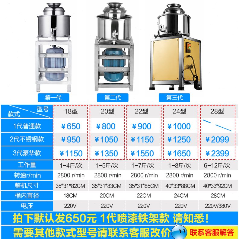 机打浆商用电动鱼丸绞肉机肉丸自动机不锈钢牛肉丸打浆肉丸机家用