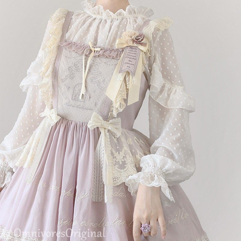 杂食丨雪纺水玉内搭 现货lolita春秋长袖防晒百搭宽松灯笼袖大码,模玩/动漫/周边/娃圈三坑/桌游,lolita衬衫/内搭,淘宝优惠券,粉丝福利购,淘宝优惠卷