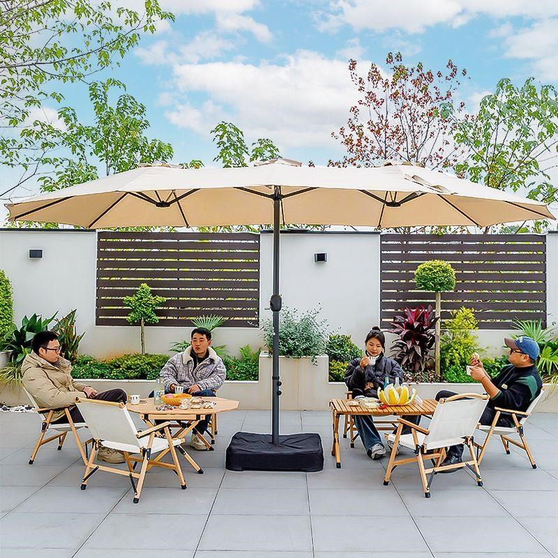 户外遮阳伞中柱伞庭院伞花园露台伞咖啡厅商用摆摊露营太阳伞室外