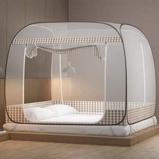 大方顶免安装蚊帐蒙古包宿舍1.5米双人床1.8J宿舍1.2M单人学生0.9