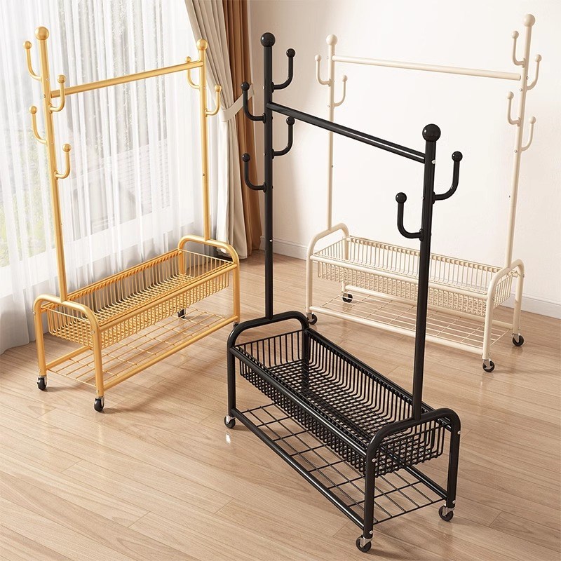 衣架落地卧室挂衣架可移动家用衣帽架宿舍晾衣架多功能简易挂衣架