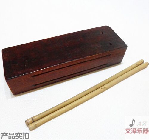 包邮双音四音梆子代板鼓高低音梆子戏曲梆子方木鱼打击乐器送鼓棒