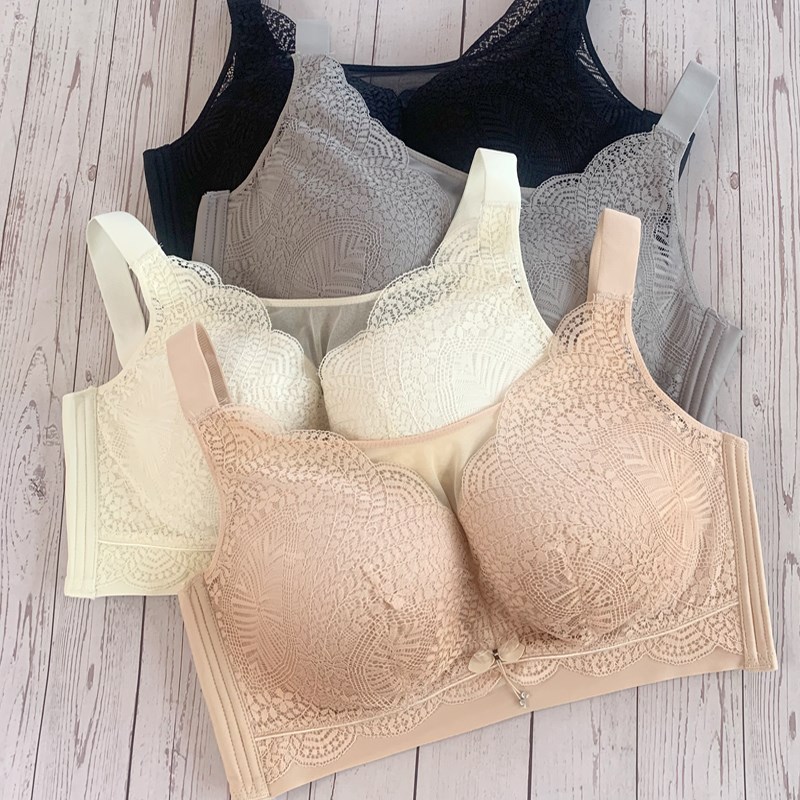 100-210斤D杯E杯大胸防下垂抹胸内衣薄款肥胖46/105码文胸无钢圈