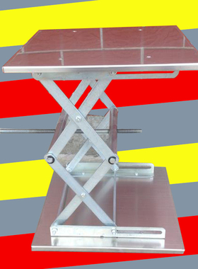 不锈钢升降台 300x300x380mmmm 手动控制 实验室用 升降台30x30cm