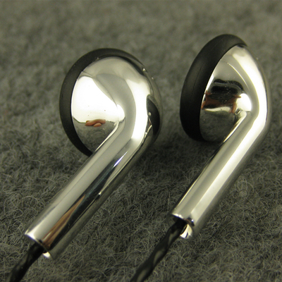 人声男声印尼16MM发烧级单元DIY耳塞式耳机平头塞电镀.银男女学生