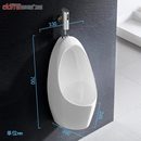 陶瓷卫浴便池吉尿 小便器小便斗普通多美斗男士 壁挂式 家用小挂墙式