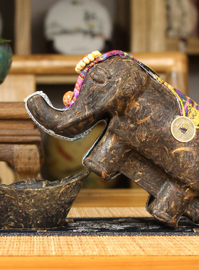 云南旅游小礼品大象摆件工艺茶家居装饰品开业商务活动礼品赠送