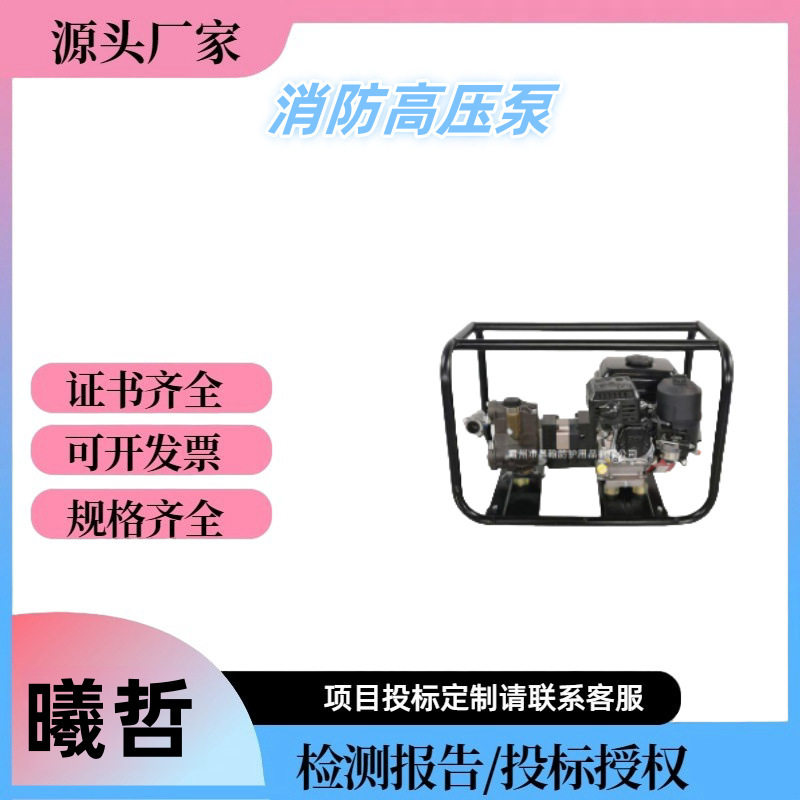 移动消防泵三缸柱塞液压隔膜泵YPB2.7/6便携式森林消防高压泵