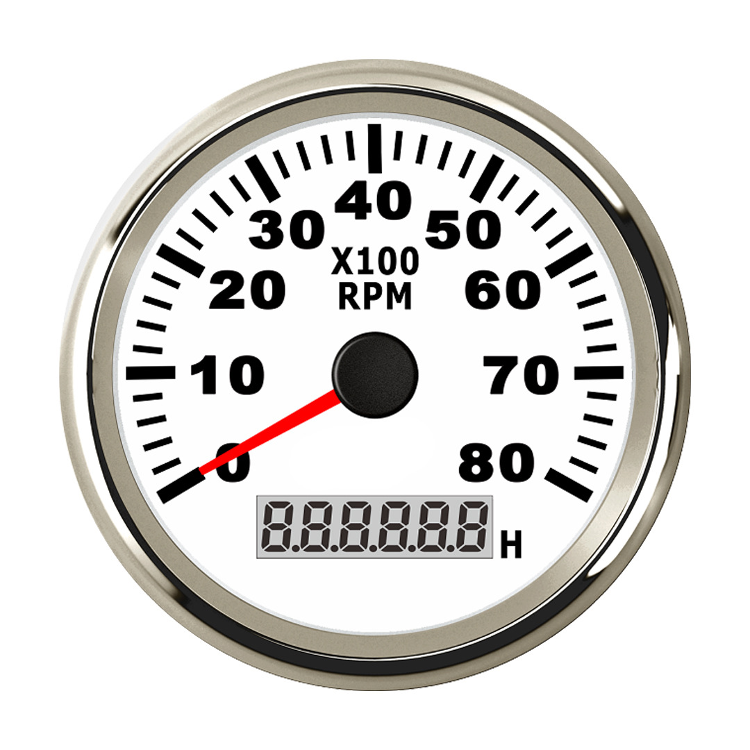 转速表8000rpm速比可调通用款12-24V汽车通用改装发动机转速表