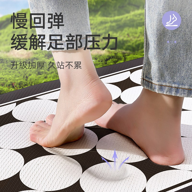 大江地垫厨房防滑防油可擦免洗脚垫2024新款家用耐脏防水地毯