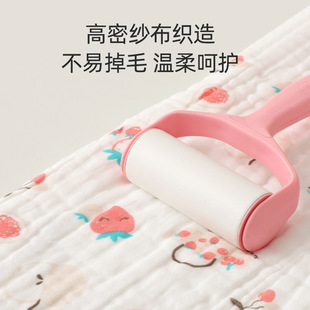 新生婴儿儿全棉六层纱布浴巾初生儿儿童洗澡襁褓巾产房备浴巾