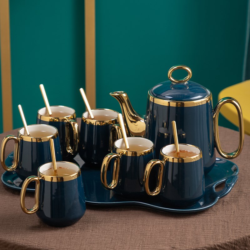 欧式陶瓷水杯套装家用客厅简约下午茶茶具冷热茶杯茶壶礼品套装