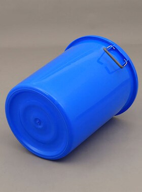 白色圆形带盖密封100L塑料水桶加厚有盖垃圾桶家用塑胶储水桶