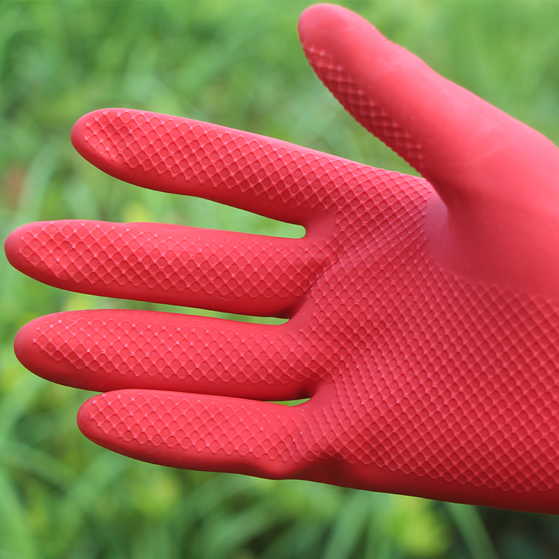 加长加厚橡胶手套耐磨工作家用劳保工业耐酸碱厨房洗碗洗衣防水