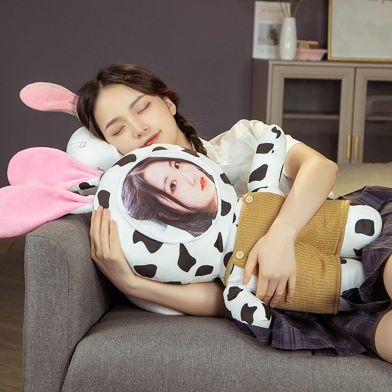 人形玩偶定制真人头像照片人脸布娃娃公仔毛绒玩具睡觉抱diy抱枕