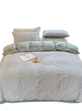 全棉纯棉被套春秋季单件150x180x200x230单人被罩定制订做尺寸