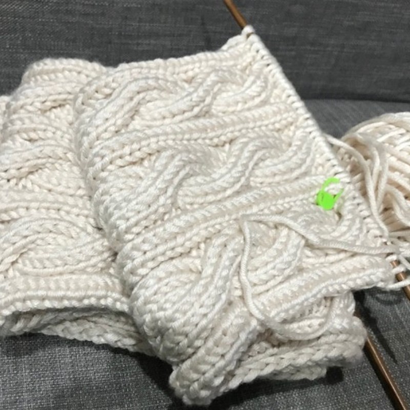 手工编织围巾diy送男友女毛线团8股情人牛奶棉三股麻花围脖材料包