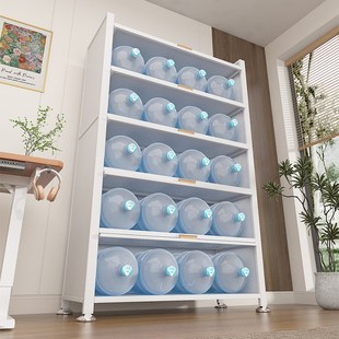 钢制书柜带柜门书架落地置物架一体靠墙可移动客厅书房防尘储物柜