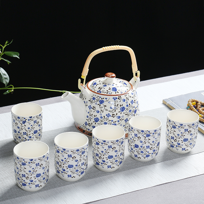 送礼 提梁壶茶具套装家用简约陶瓷茶壶茶杯整套酒店饭店公司订单