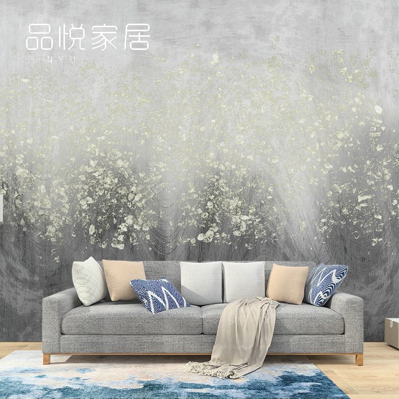 复古艺术北欧现代简约抽象客厅电视背景墙壁画卧室墙布创意壁纸纸