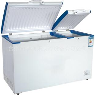 255升DC直流24V双门双温冷柜255L太阳能冰柜低温冷冻