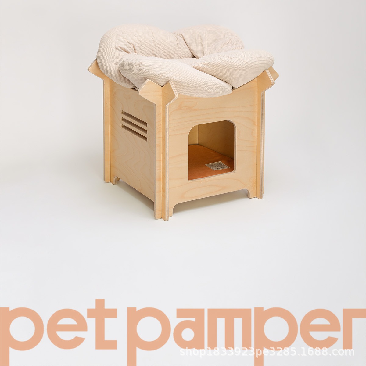 派宝乐花瓣宠物窝垫子海洋板上下铺猫窝小型犬窝猫床装饰品