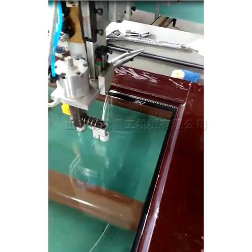 全自动数控玻璃打胶机 门窗密封胶涂胶机 商品展示柜台抹胶机