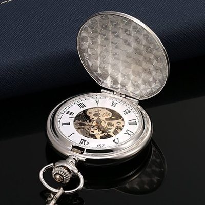 自动复古怀表发条翻盖怀旧古董男士女学生非老式可机械照片放夜光