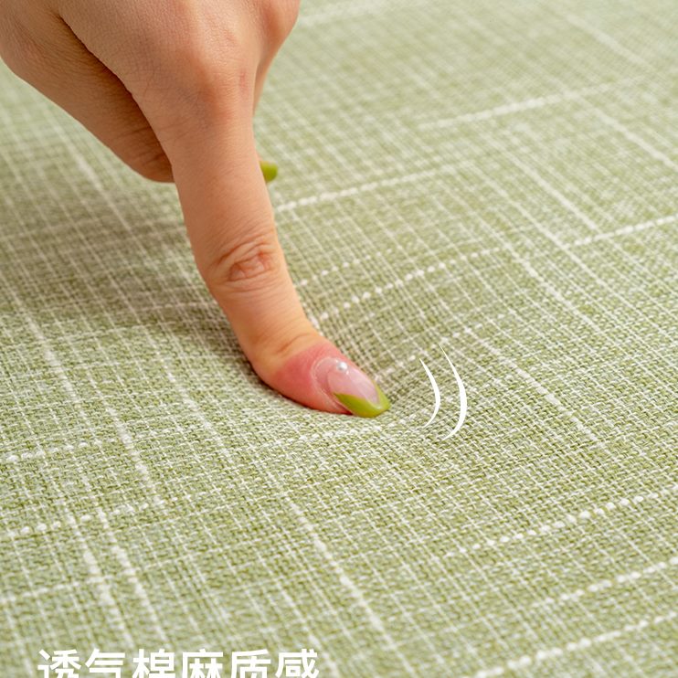 ins风飘窗垫窗台垫阳台高端榻榻米卧室抹茶绿四季通用棉麻子坐垫