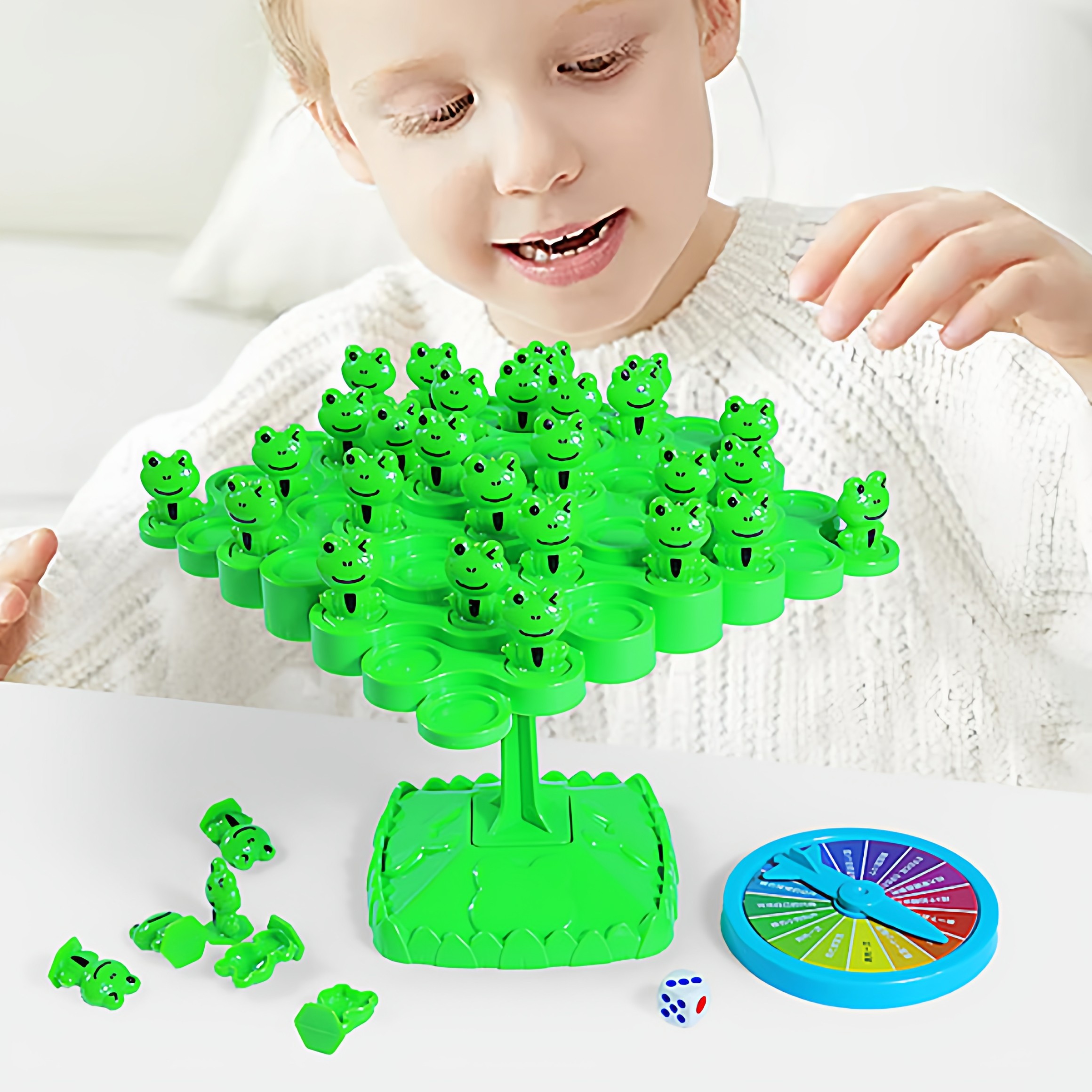 儿童益智力逻辑思维训练玩具青蛙平衡树专注力双人亲子游戏男女孩